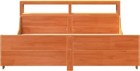vidaXL Σκελετός Κρεβ. Χωρίς Στρώμα Καφέ Κεριού 180x200 εκ Μασίφ Πεύκο