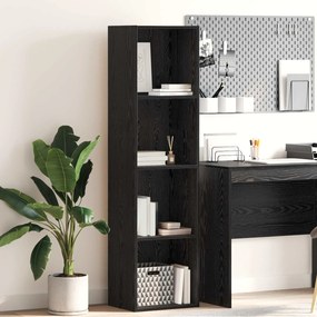 vidaXL Ράφι Βιβλίων Μαύρη Οξυά 40 x 30 x 152 εκ. Επεξεργασμένο ξύλο