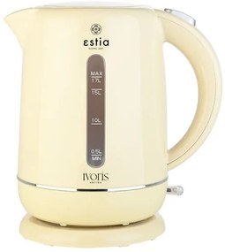 Estia Βραστήρας Ivoris Πλαστικός 1.7lt 2200W Ιβουάρ 06-20873
