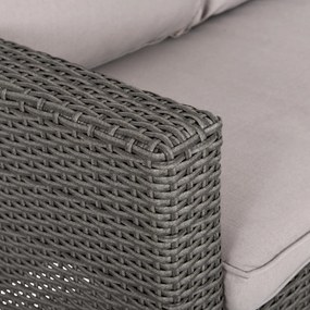 ΣΕΤ ΣΑΛΟΝΙ ΓΩΝΙΑ &amp; ΤΡΑΠΕΖΙ CARSON HM6078.01 ΓΚΡΙ ΣΥΝΘ.RATTAN-ΜΑΞΙΛΑΡΙΑ