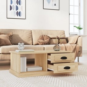 vidaXL Τραπεζάκι Σαλονιού Sonoma Δρυς 90x50x35 εκ. Επεξεργασμένο Ξύλο