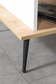 Τραπεζάκι Σαλονιού Sapphire Δρυς / Λευκό SIZAL 100x56x20
