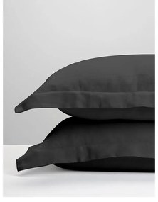 Μαξιλαροθήκες Oxford Satin Dark Grey 50x70