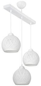 Φωτιστικό οροφής τρίφωτο PWL-0973 II Ε27 λευκό 50x18x85εκ 50x18x85 εκ.