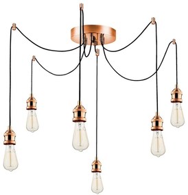 Φωτιστικό Οροφής Kabluni 892OPV1804 126x102cm 6xE27 40W Copper Opviq