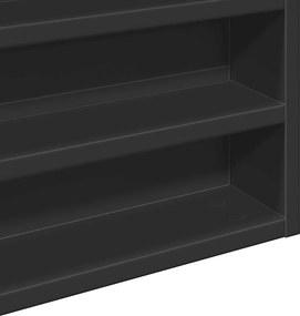 vidaXL Ραφιέρα Μαύρη 100x8,5x50 εκ. από Επεξεργασμένο Ξύλο