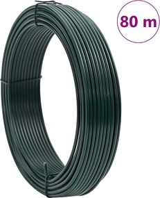 vidaXL Σχοινί Περιφράξεως Πράσινο 80 m PVC