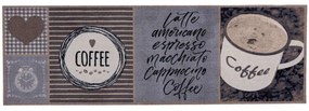 Χαλάκι Κουζίνας Cook &amp; Wash 310 Love Good Coffee 50X150cm Grey-Brown Sdim 50Χ150 Polyamide