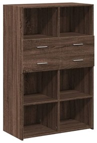 vidaXL Ντουλάπι Καφέ Δρυς 80x42,5x124 εκ. από Επεξεργασμένο Ξύλο