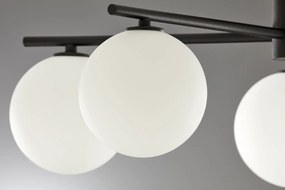 Φωτιστικό Οροφής Prato Φ66cm Μαύρο με Λευκό