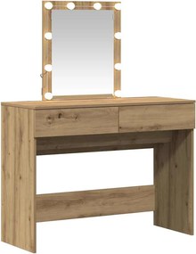 vidaXL Τραπέζι περιποίησης Artisan Oak 100 x 40 x 130 εκ