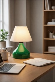 Stewehome Ρετρό επιτραπέζιο φωτιστικό με υφασμάτινο καπέλο