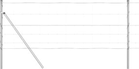 vidaXL Στύλος Περιφράξεων Γαλβανισμένο 100 x 0,8 μ Ατσάλι