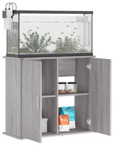 vidaXL Βάση Ενυδρείου Γκρι Sonoma 81x36x73 εκ. από Επεξεργασμένο Ξύλο