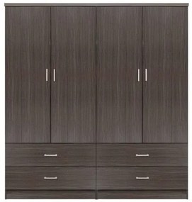 ΣΕΤ 2 ΤΜΧ ΝΤΟΥΛΑΠΑ 4ΦΥΛΛΗ ΜΕ 4 ΣΥΡΤΑΡΙΑ ZEBRANO 160X42X181 HM11349.01