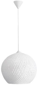 Κρεμαστό Φωτιστικό Οροφής SILK-02 Φ35 Λευκό PENDEL 1L 31-1142-31-1142-Λευκό 31-1142