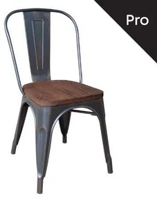 Καρέκλα RELIX Wood  Antique Black High 45x51x85cm