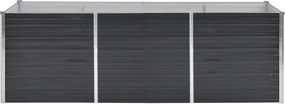 vidaXL Ζαρντινιέρα Υπερυψωμένη Ανθρακί 240x80x77 εκ. Γαλβαν. Χάλυβας