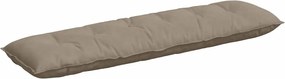 vidaXL Μαξιλάρι Πλάτης Taupe 180 x 50 εκ. Ύφασμα Μικροΐνας