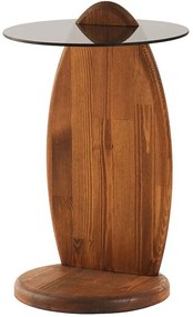 Τραπεζάκι Βοηθητικό Surf 552NOS2550 35x35x53cm Chesnut-Fume