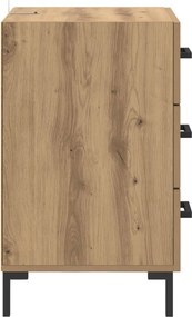 vidaXL Κομοδίνο Artisan Oak 40 x 40 x 66 εκ. Επεξεργασμένο Ξύλο