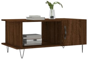 vidaXL Τραπεζάκι Σαλονιού Καφέ Δρυς 90x50x40 εκ. Επεξεργασμένο Ξύλο
