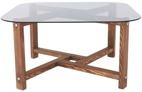 Τραπέζι Σαλονιού Zen 552NOS1414 80x80x40cm Oak
