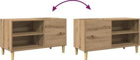 ντουλάπι δίσκων vidaXL Δρυς τεχνίτης 84,5x38x48 cm Κατασκευασμένο ξύλο