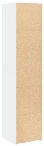 vidaXL Ντουλάπι Λευκό 40x41x185 εκ. Επεξεργασμένο Ξύλο