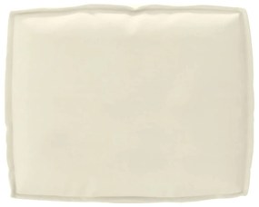 vidaXL Μαξιλάρι παλέτας για πλάτη Κρεμ 50 x 40 x 12 cm Ύφασμα Oxford