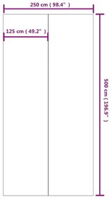 vidaXL Υπόστρωμα Πισίνας Ανοιχτό Γκρι Πολυεστερικό Γεωύφασμα