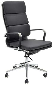 Manager office chair Tokyo with black pu 55.5x52x108cm 55.5x52x108 εκ.