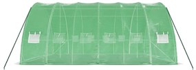 Θερμοκήπιο με Ατσάλινο Πλαίσιο Πράσινο 36 μ² 6 x 6 x 2,85 μ. - Πράσινο