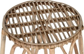 Σκαμπό Home ESPRIT Φυσικό λυγαριά 50 X 50 X 86 cm