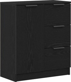 vidaXL Πλαϊνό γραφείο Μαύρη Οξυά 120 x 30 x 70 cm Επεξεργασμένο Ξύλο