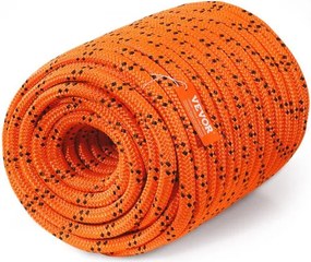 VEVOR Arborist Tree Climbing Rope Double Braid Polyester 1,9 cm (3/4") x 67,1 m (220') 24-Strand