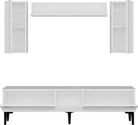 Stewehome Σετ έπιπλο τηλεόρασης με ράφι 150x30x41 cm