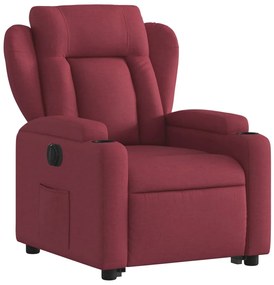 vidaXL Πολυθρόνα Ηλεκτρική Ανακλ. Μπορντό Υφασμάτινη