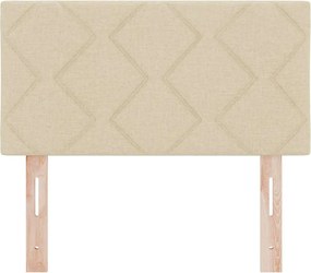 vidaXL Κεφαλάρι Κρεμ 80 cm ύφασμα