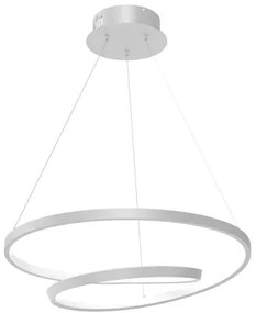 POWERTECH LED φωτιστικό οροφής HLL-0153, 25W, 4000K, Φ40cm, 1m, λευκό