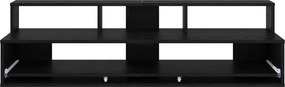 vidaXL Γραφείο Στούντιο Μαύρη Δρυς 130 x 42,5 x 36 εκ
