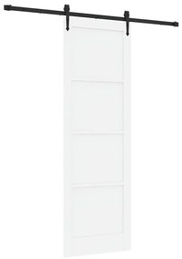 vidaXL Συρόμενη Πόρτα Άλλο ORKDAL Λευκό και μαύρο 78 x 232 cm