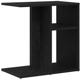 vidaXL Τραπεζάκι Πλευράς Μαύρη δρυς 50 x 30 x 50 cm Επεξεργασμένο ξύλο