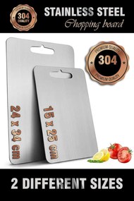 Cutting Board Set (2 Pieces) 2PASCELKB Silver
