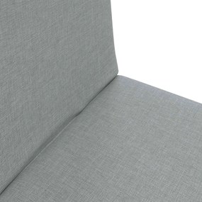 vidaXL Ρυθμιζόμενη Πολυθρόνα Δαπέδου Ανοιχτό γκρι Ύφασμα