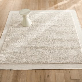 Χειροποίητο τετράγωνο χαλί από μαλλί, EDGI