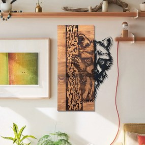 Decorative Wooden Wall Accessory Folivora Black
Walnut