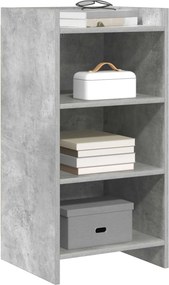 vidaXL Πλαϊνό γραφείο Γκρι Σκυροδέματος 40 x 36 x 80 εκ