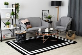 Χαλί HAMPTON Πλαίσιο μαύρο - ΠΡΟΪΟΝ ΔΕΥΤΕΡΗΣ ΚΑΤΗΓΟΡΙΑΣ