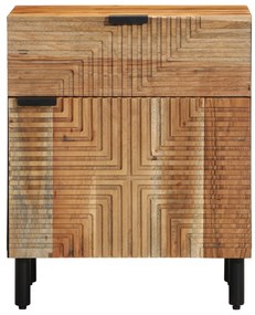vidaXL Κομοδίνο 50x33x60 εκ Μασίφ ξύλο ακακίας